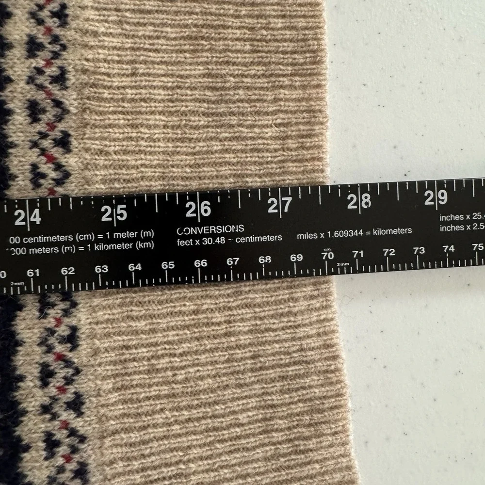 NEW - J.CREW Lambswool Fair Isle Sweater - Men's XL